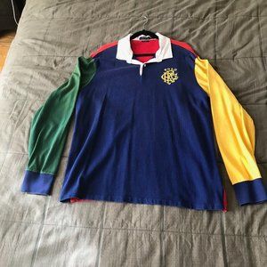POLO MULTICOLOR MENS XXL RUGBY SHIRT